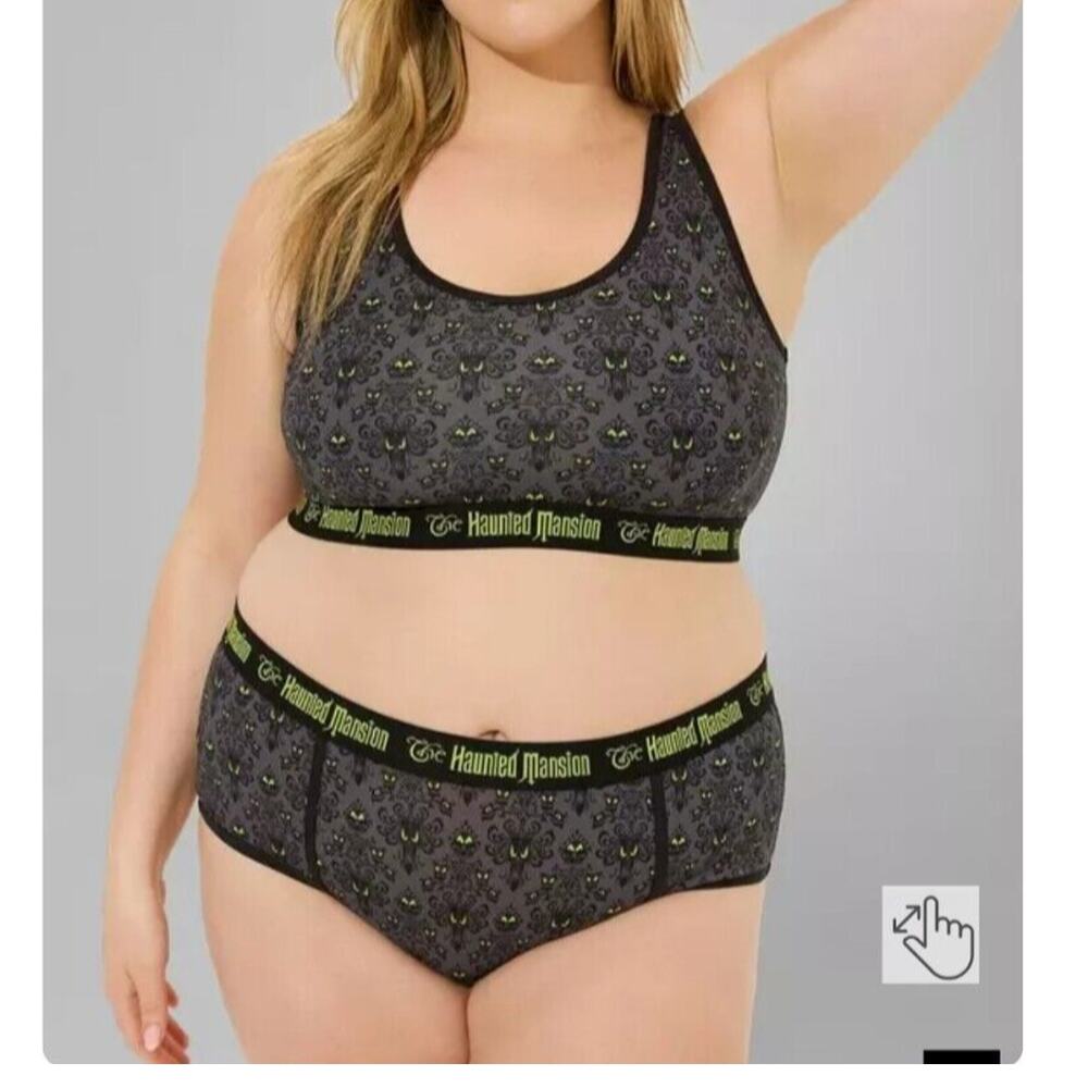 Disney Haunted Mansion Mid-Rise Cotton Cheeky Panty Size 3 3X Torrid 22/24 NWT